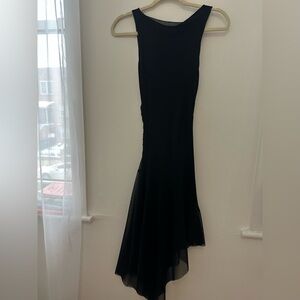 Bershka Black Asymmetrical Dress